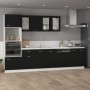 Armadio Inferiore Cassetto Nero 40x46x81,5cm Legno Multistrato