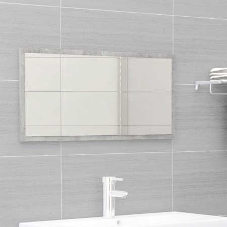 Set Mobili da Bagno 2 pz Grigio Cemento in Legno Multistrato