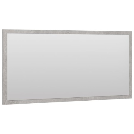 Set Mobili da Bagno 2 pz Grigio Cemento in Legno Multistrato