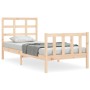 Giroletto con Testiera Small Single in Legno Massello