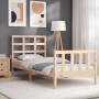 Giroletto con Testiera Small Single in Legno Massello