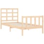 Giroletto con Testiera Small Single in Legno Massello