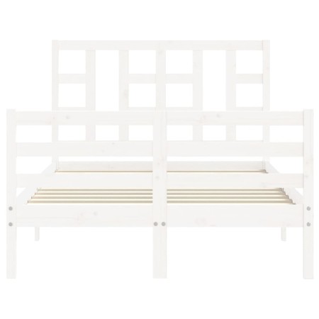 Giroletto con Testiera Bianco Small Double Legno Massello