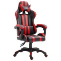 Sedia da Gaming Rossa in Similpelle