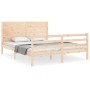 Giroletto con Testiera King Size in Legno Massello