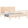 Giroletto con Testiera King Size in Legno Massello