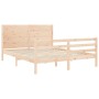 Giroletto con Testiera King Size in Legno Massello