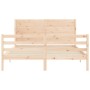 Giroletto con Testiera King Size in Legno Massello