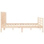 Giroletto con Testiera King Size in Legno Massello