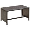 Tavolino da Salotto Marrone 70x40x38 cm in Polyrattan