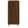 Credenza Rovere Marrone 90x34x80 cm in Legno Multistrato