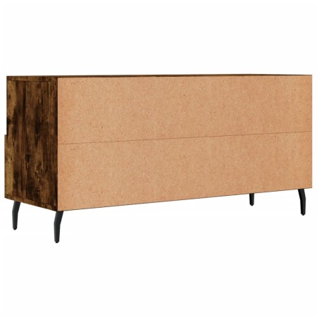 Mobile Porta TV Rovere Fumo 102x36x50 cm in Legno Multistrato