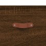 Comodini a Muro 2 pz Rovere Marrone 35x35x20 cm
