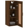 Mobile a Parete Rovere Marrone 34,5x34x90 cm Legno Multistrato