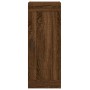 Mobile a Parete Rovere Marrone 34,5x34x90 cm Legno Multistrato