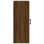 Mobile a Parete Rovere Marrone 34,5x34x90 cm Legno Multistrato