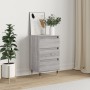 Credenza Grigio Sonoma 40x35x70 cm in Legno Multistrato