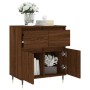 Credenza Rovere Marrone 60x35x70 cm in Legno Multistrato