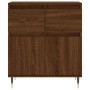 Credenza Rovere Marrone 60x35x70 cm in Legno Multistrato