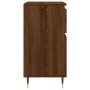 Credenza Rovere Marrone 60x35x70 cm in Legno Multistrato