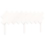 Letto per Anziani con Testiera Bianco Super King Legno Massello