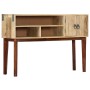 Tavolo Consolle 115x30x76 cm in Legno Massello di Mango Grezzo
