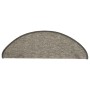 Tappetini Autoadesivi per Scale 15 pz Grigi e Beige 65x21x4 cm