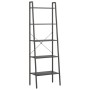 Scaffale Autoportante con 5 Ripiani Nero 56x35x174 cm