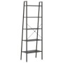 Scaffale Autoportante con 5 Ripiani Nero 56x35x174 cm