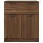 Credenza Rovere Marrone 60x30x70 cm in Legno Multistrato