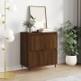 Credenza Rovere Marrone 60x35x70 cm in Legno Multistrato