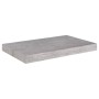 Scaffali a Parete 4 pz Grigio Cemento 50x23x3,8 cm in MDF