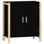 Credenza Nera 62x38x70 cm in Legno Multistrato