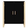 Credenza Nera 62x38x70 cm in Legno Multistrato