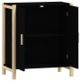 Credenza Nera 62x38x70 cm in Legno Multistrato