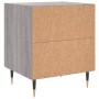 Comodino Grigio Sonoma 40x35x47,5 cm in Legno Multistrato