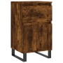 Credenza Rovere Fumo 40x35x70 cm in Legno Multistrato