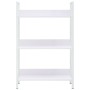 Scaffale Libri 3 Ripiani Bianco 60x27,6x90,5 Legno Multistrato