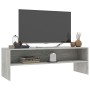 Mobile Porta TV Grigio Cemento 120x40x40cm in Legno Multistrato