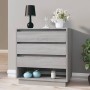 Credenza Grigio Sonoma 70x41x75 cm in Truciolato