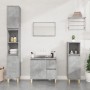 Armadietto Bagno Grigio Cemento 30x30x100 cm Legno Multistrato