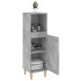 Armadietto Bagno Grigio Cemento 30x30x100 cm Legno Multistrato