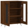 Credenza Rovere Marrone 69,5x34x90 cm in Legno Multistrato