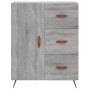 Credenza Grigio Sonoma 69,5x34x90 cm in Legno Multistrato