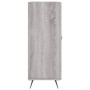 Credenza Grigio Sonoma 69,5x34x90 cm in Legno Multistrato