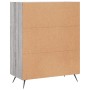 Credenza Grigio Sonoma 69,5x34x90 cm in Legno Multistrato