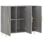 Credenza Grigio Sonoma 90x34x80 cm in Legno Multistrato