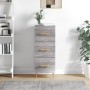 Credenza Grigio Sonoma 34,5x34x90 cm in Legno Multistrato