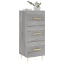 Credenza Grigio Sonoma 34,5x34x90 cm in Legno Multistrato