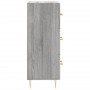 Credenza Grigio Sonoma 34,5x34x90 cm in Legno Multistrato